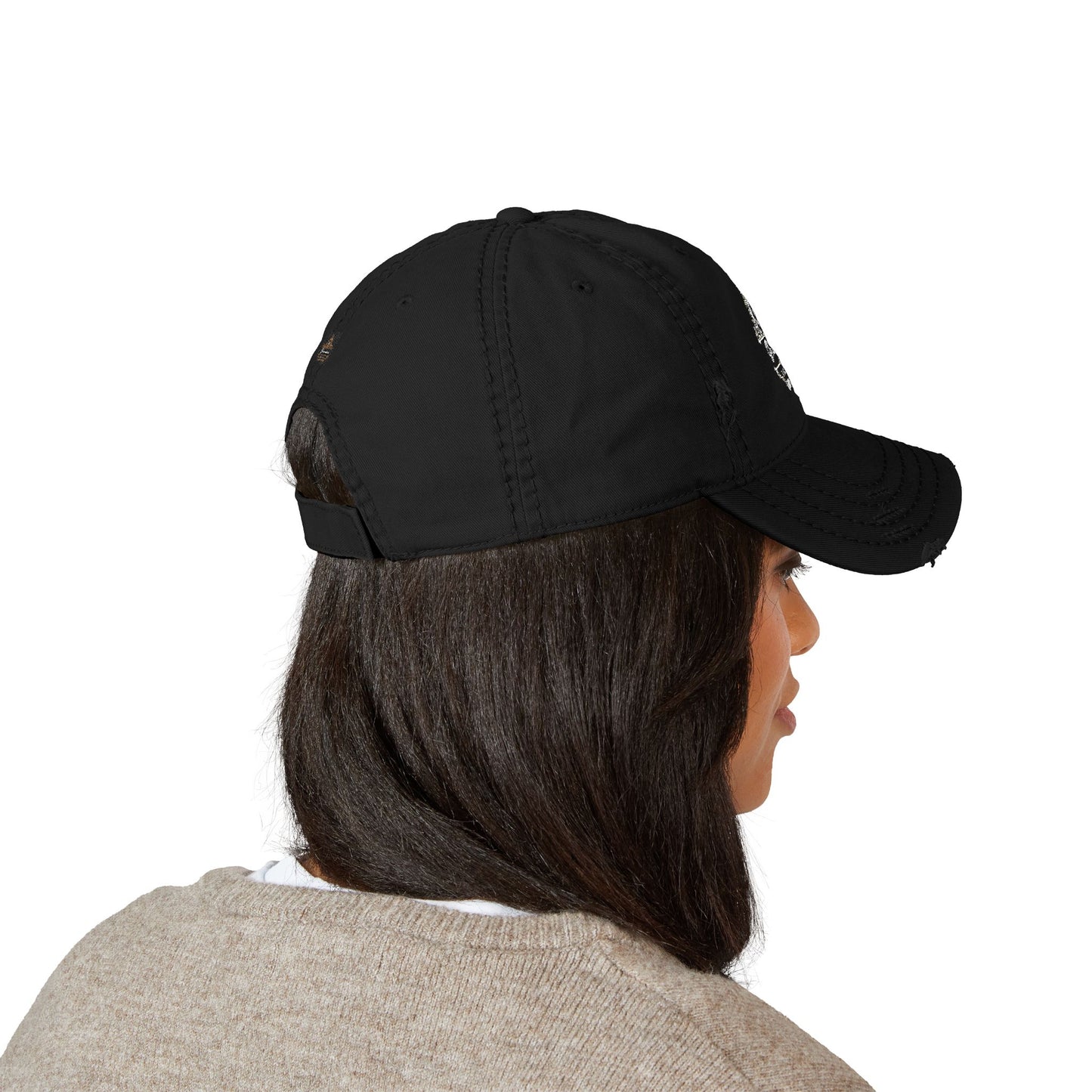 Distressed Dad Hat with Embroidery – Casual Style for Everyday Wear, Perfect Gift for Dads, Fashion Accessory, Summer Hat, Outdoor Cap