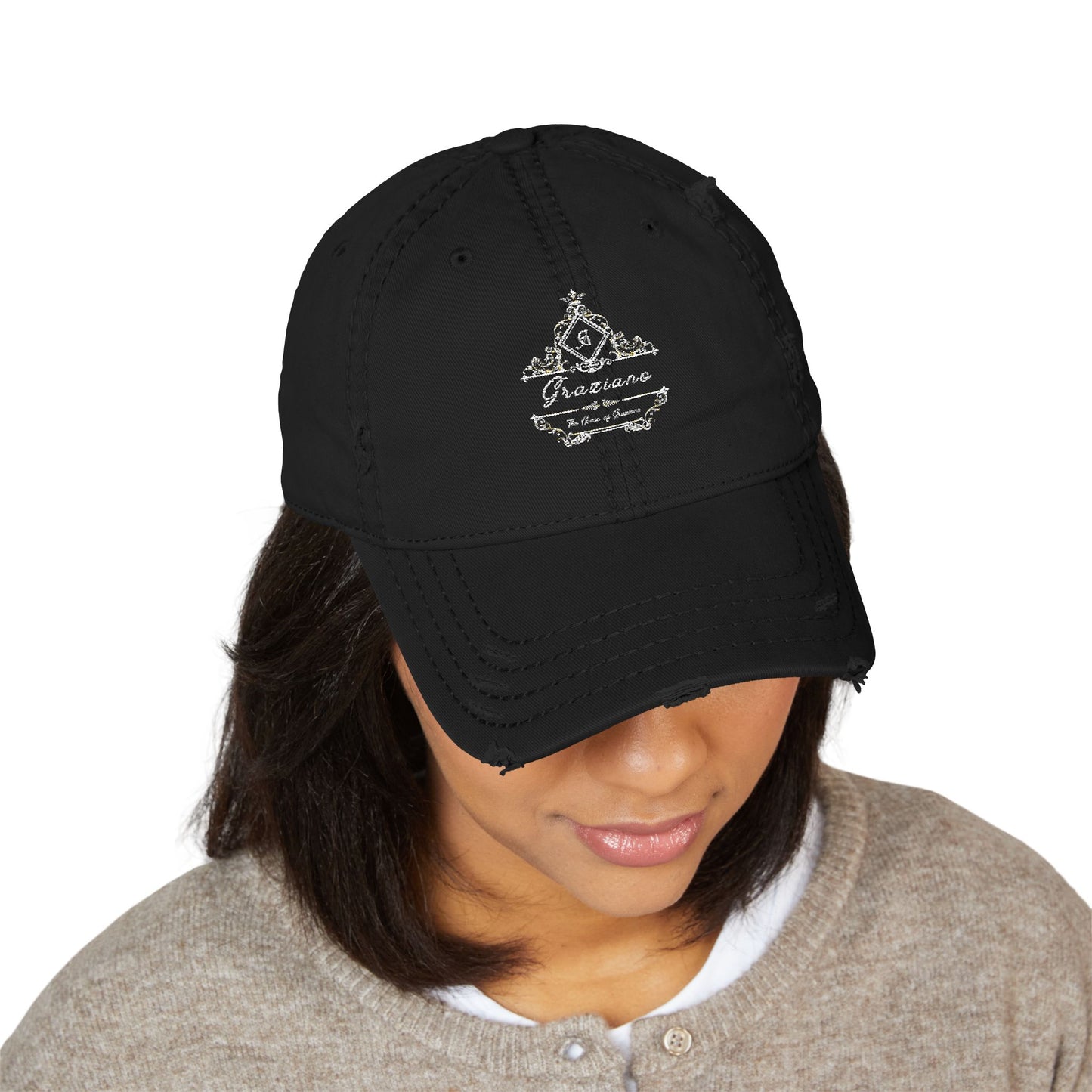 Distressed Dad Hat with Embroidery – Casual Style for Everyday Wear, Perfect Gift for Dads, Fashion Accessory, Summer Hat, Outdoor Cap