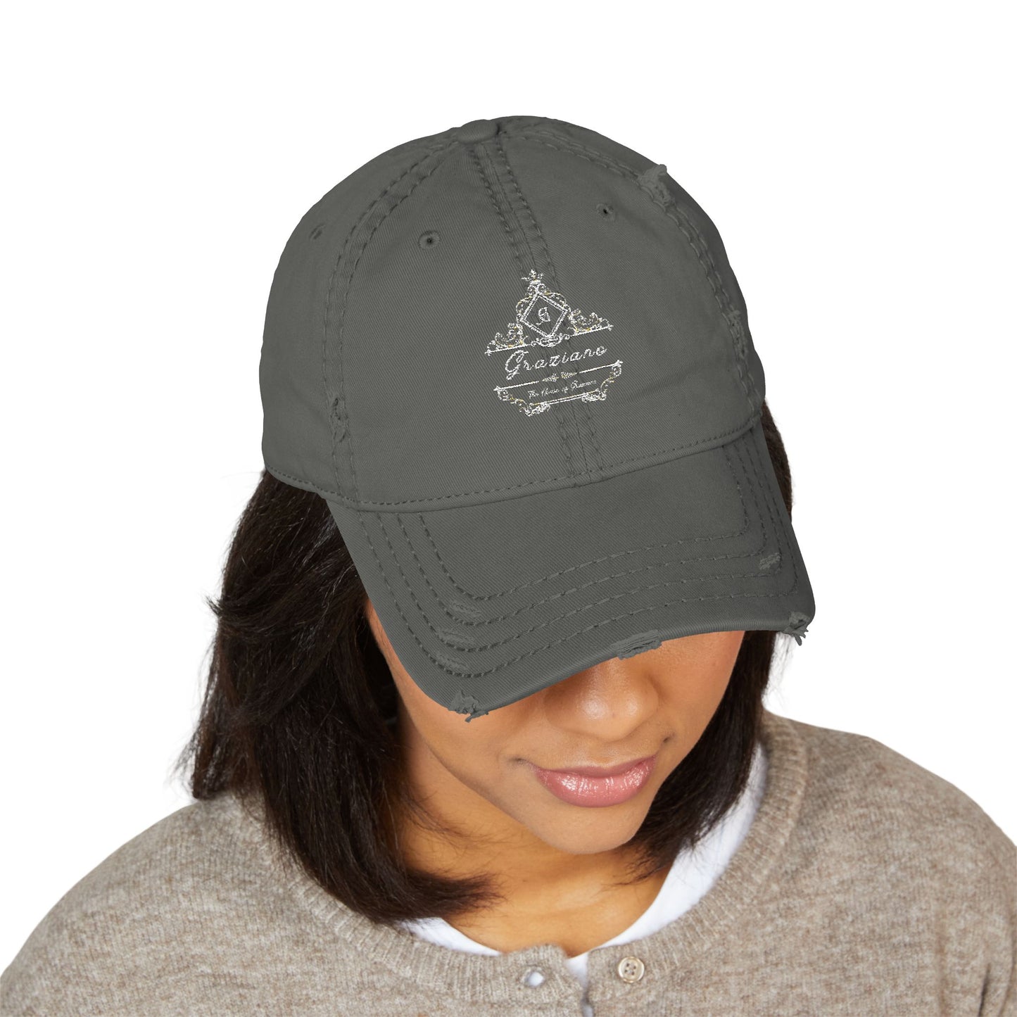 Distressed Dad Hat with Embroidery – Casual Style for Everyday Wear, Perfect Gift for Dads, Fashion Accessory, Summer Hat, Outdoor Cap