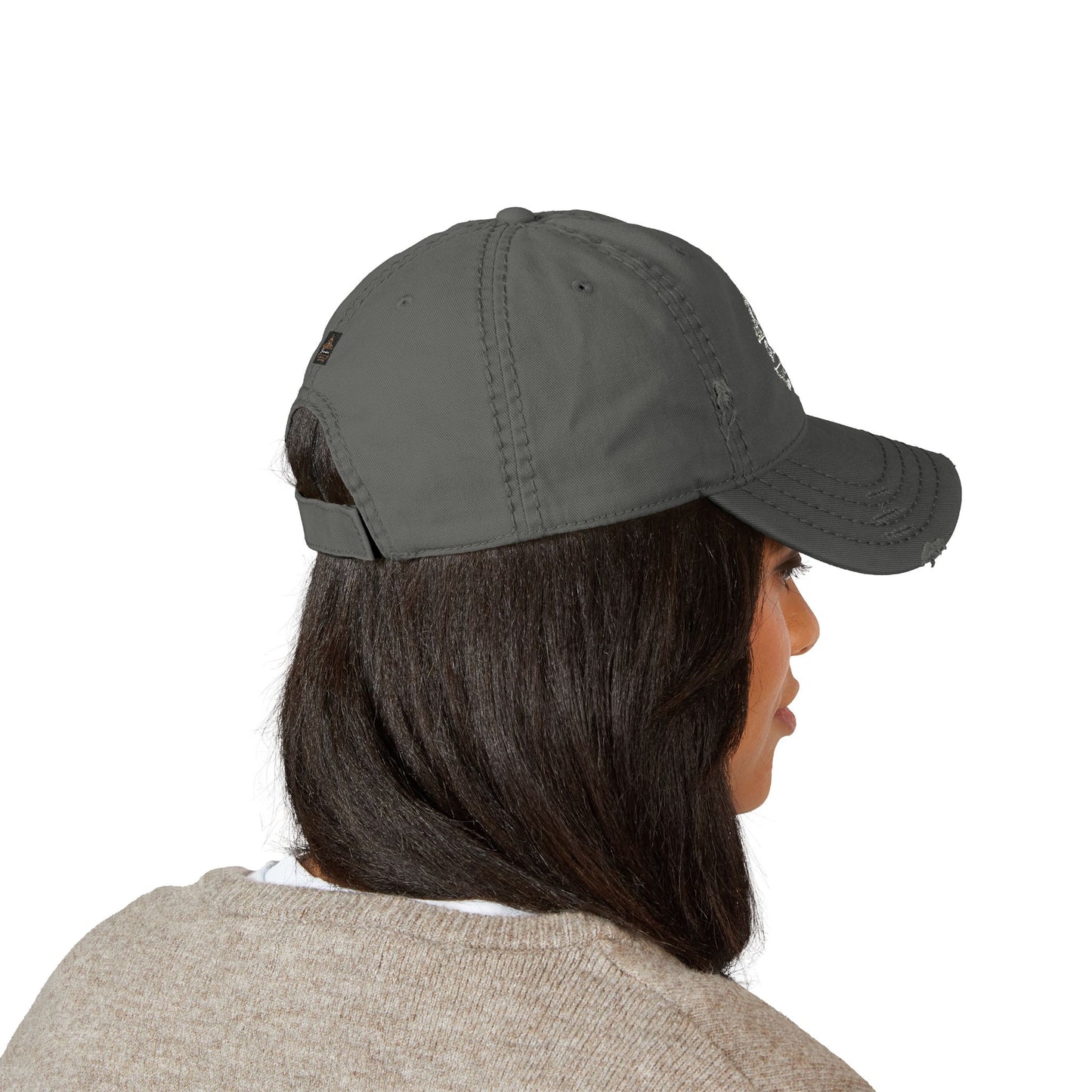 Distressed Dad Hat with Embroidery – Casual Style for Everyday Wear, Perfect Gift for Dads, Fashion Accessory, Summer Hat, Outdoor Cap