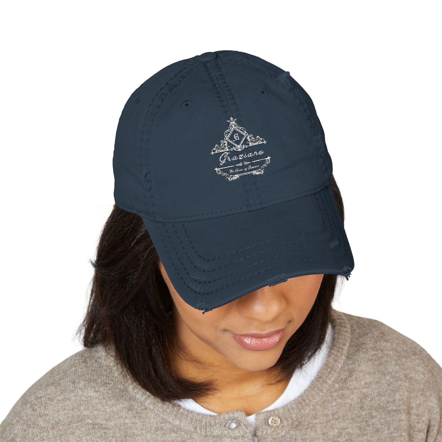 Distressed Dad Hat with Embroidery – Casual Style for Everyday Wear, Perfect Gift for Dads, Fashion Accessory, Summer Hat, Outdoor Cap