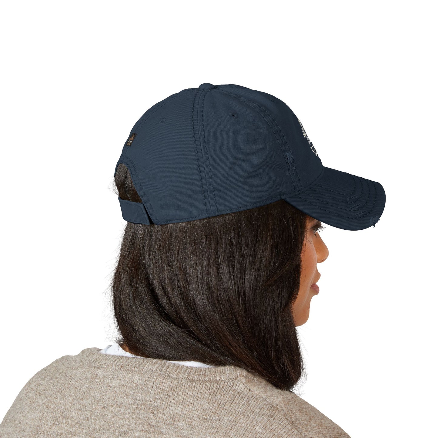 Distressed Dad Hat with Embroidery – Casual Style for Everyday Wear, Perfect Gift for Dads, Fashion Accessory, Summer Hat, Outdoor Cap