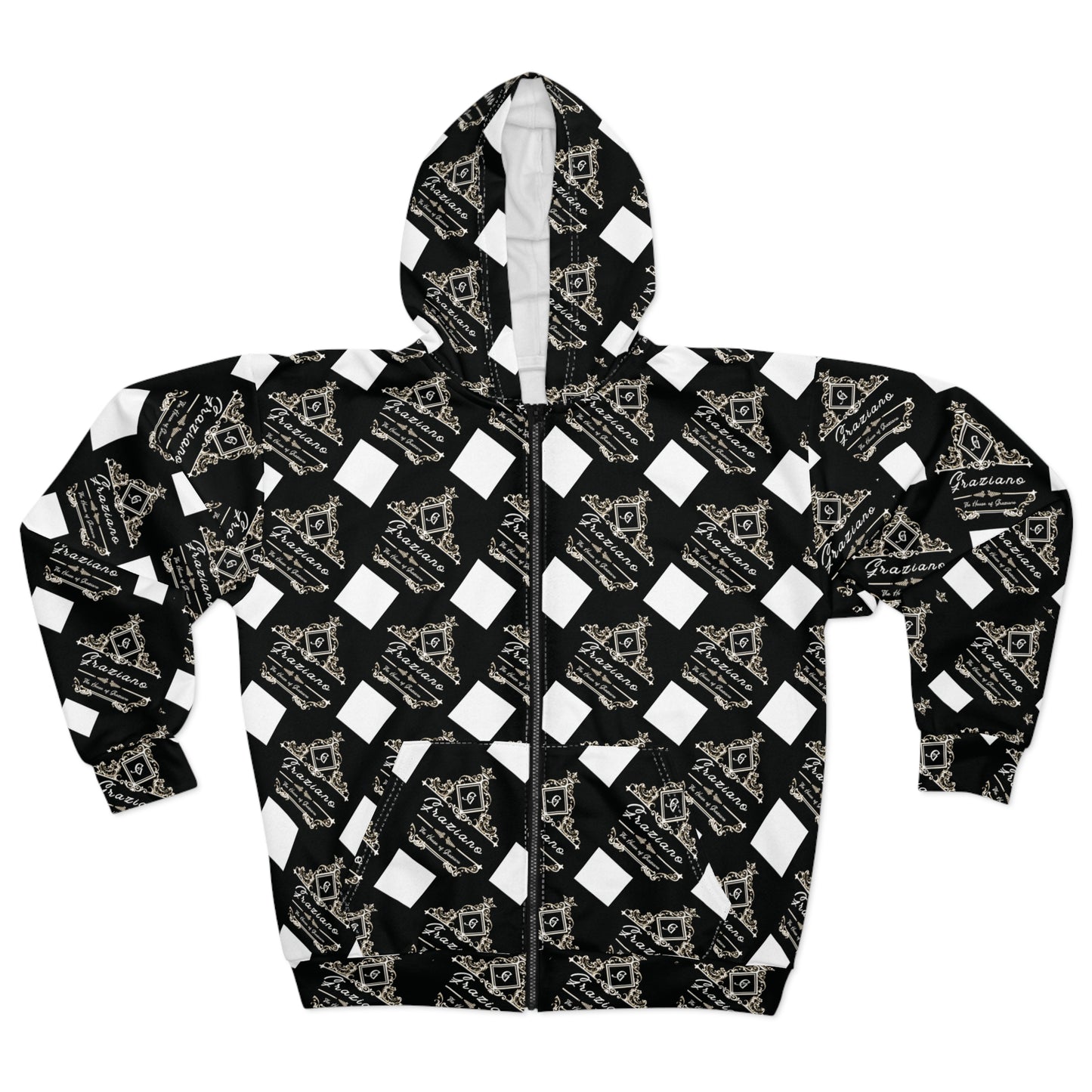 Stylish Unisex Zip Hoodie, Cozy Streetwear, Perfect for Layering, Gift for Friends, Great for Casual Outings, Unique Fashion Statement
