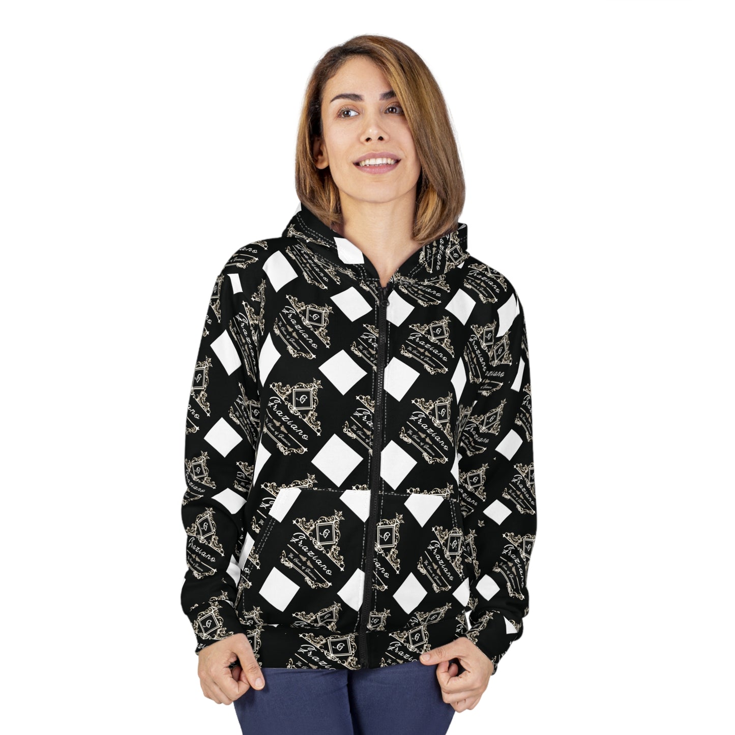 Stylish Unisex Zip Hoodie, Cozy Streetwear, Perfect for Layering, Gift for Friends, Great for Casual Outings, Unique Fashion Statement